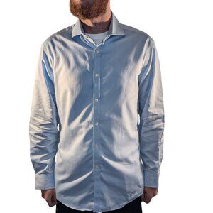 CHARLES TYRWHITT Extra Slim Fit Long Sleeve Blue Mens Dress Shirt